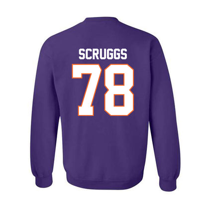 Clemson - NCAA Football : Carter Scruggs - Classic Shersey Crewneck Sweatshirt-1