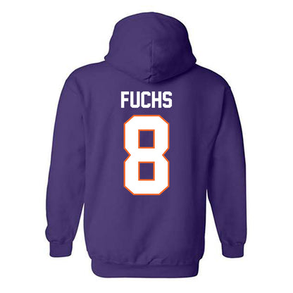Clemson - NCAA Men's Basketball : David Fuchs - Classic Shersey Hooded Sweatshirt-1