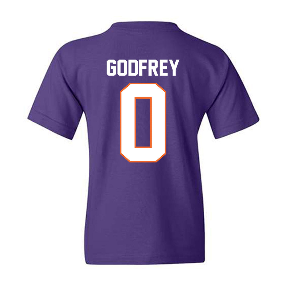 Clemson - NCAA Men's Basketball : RJ Godfrey - Classic Shersey Youth T-Shirt-1