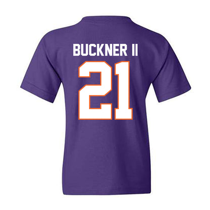 Clemson - NCAA Men's Basketball : Ace Buckner II - Classic Shersey Youth T-Shirt-1
