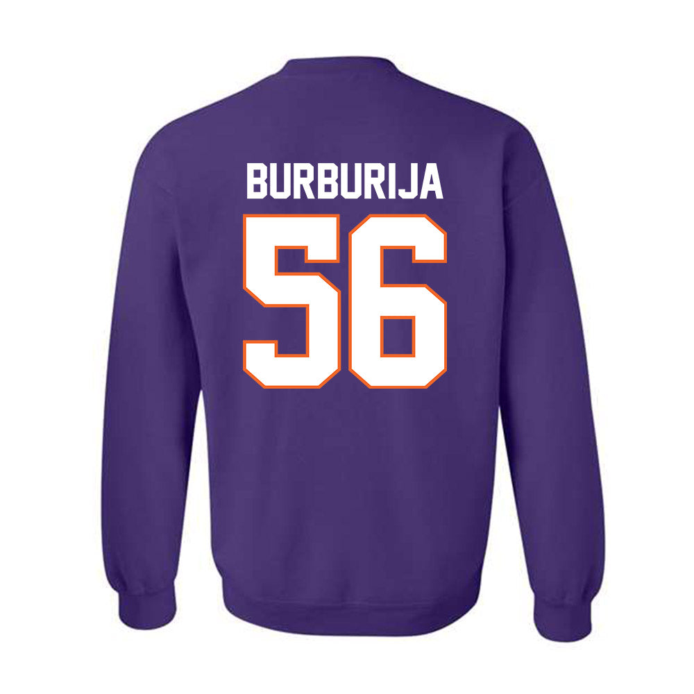Clemson - NCAA Football : Andy Burburija - Classic Shersey Crewneck Sweatshirt-1