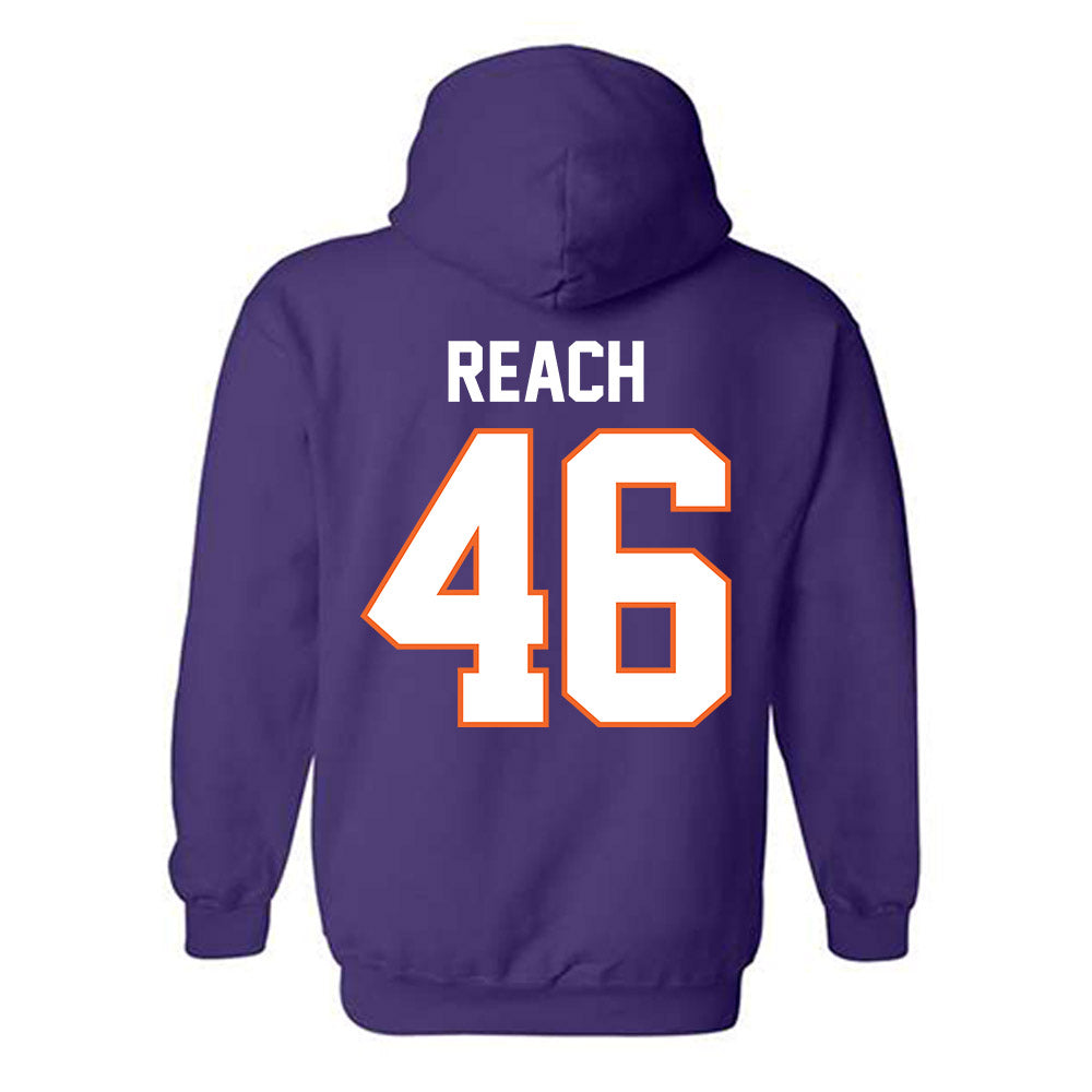 Clemson - NCAA Football : Jackson Reach - Classic Shersey Hooded Sweatshirt-1