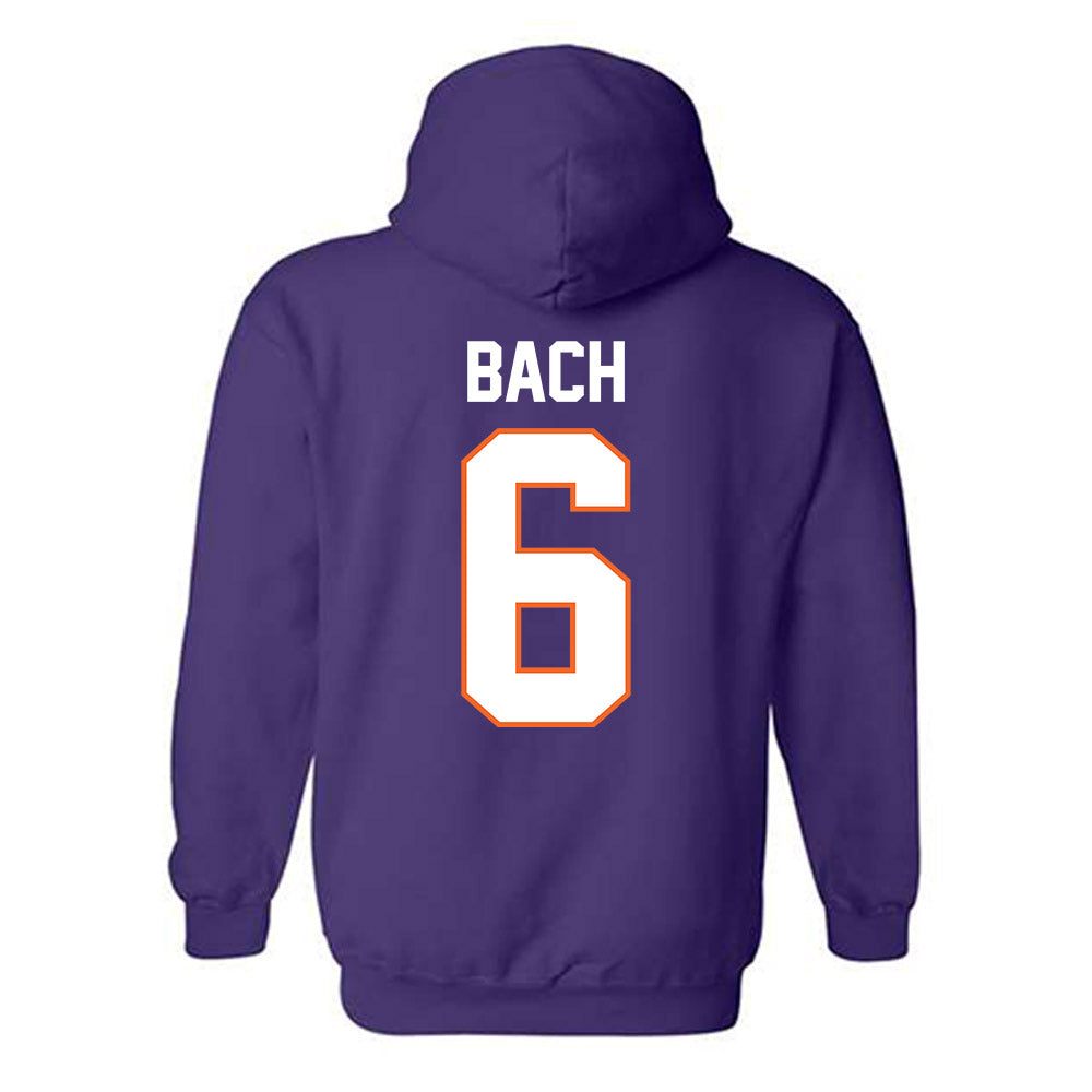 Clemson - NCAA Women's Soccer : Ella Bach - Classic Shersey Hooded Sweatshirt-1