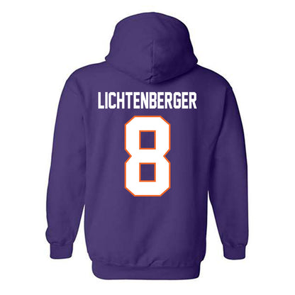 Clemson - NCAA Baseball : Tyler Lichtenberger - Classic Shersey Hooded Sweatshirt-1