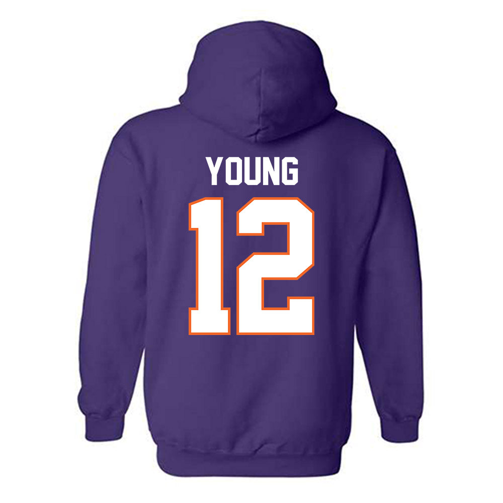 Clemson - NCAA Football : Shavar Young - Classic Shersey Hooded Sweatshirt-1