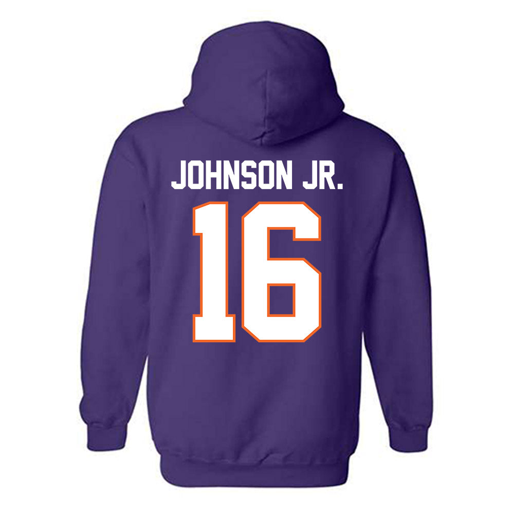 Clemson - NCAA Football : Chris Johnson Jr. - Classic Shersey Hooded Sweatshirt-1