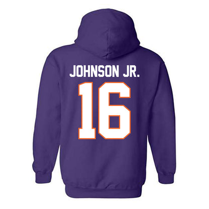 Clemson - NCAA Football : Chris Johnson Jr. - Classic Shersey Hooded Sweatshirt-1