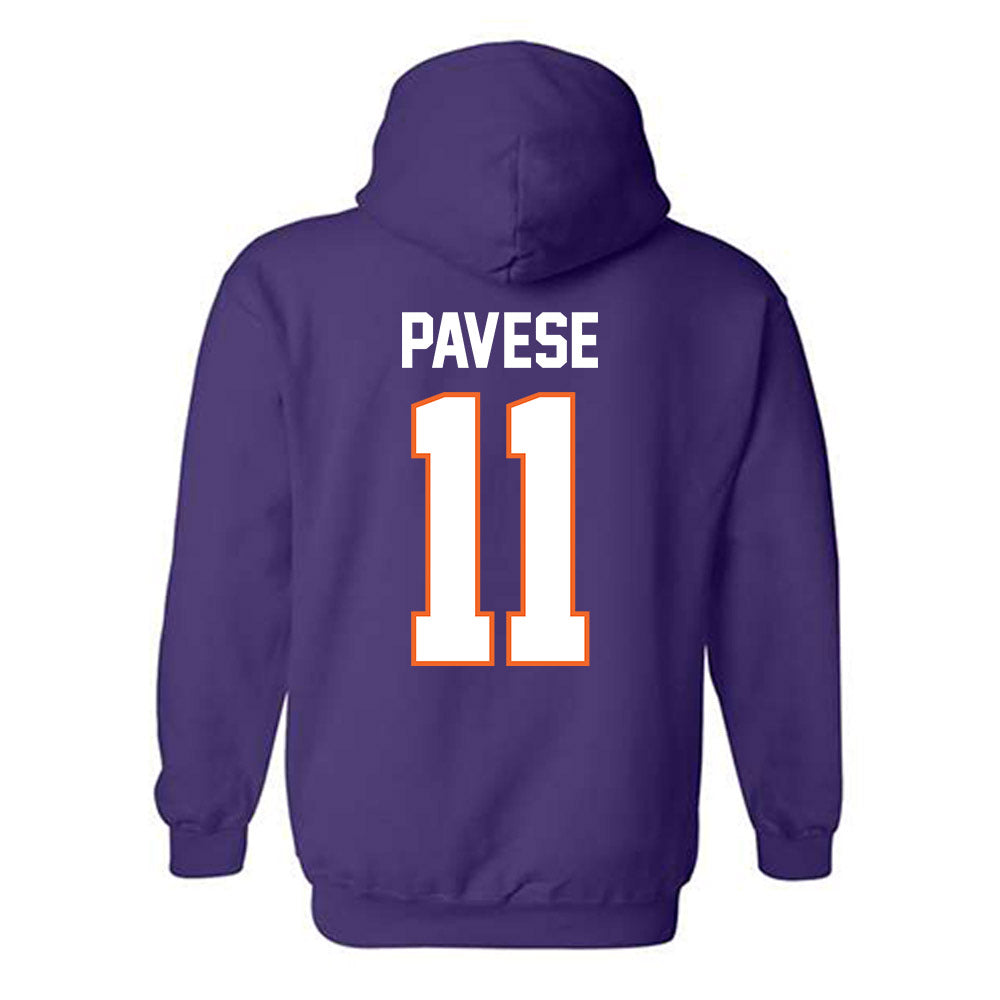 Clemson - NCAA Softball : Mac Pavese - Classic Shersey Hooded Sweatshirt-1