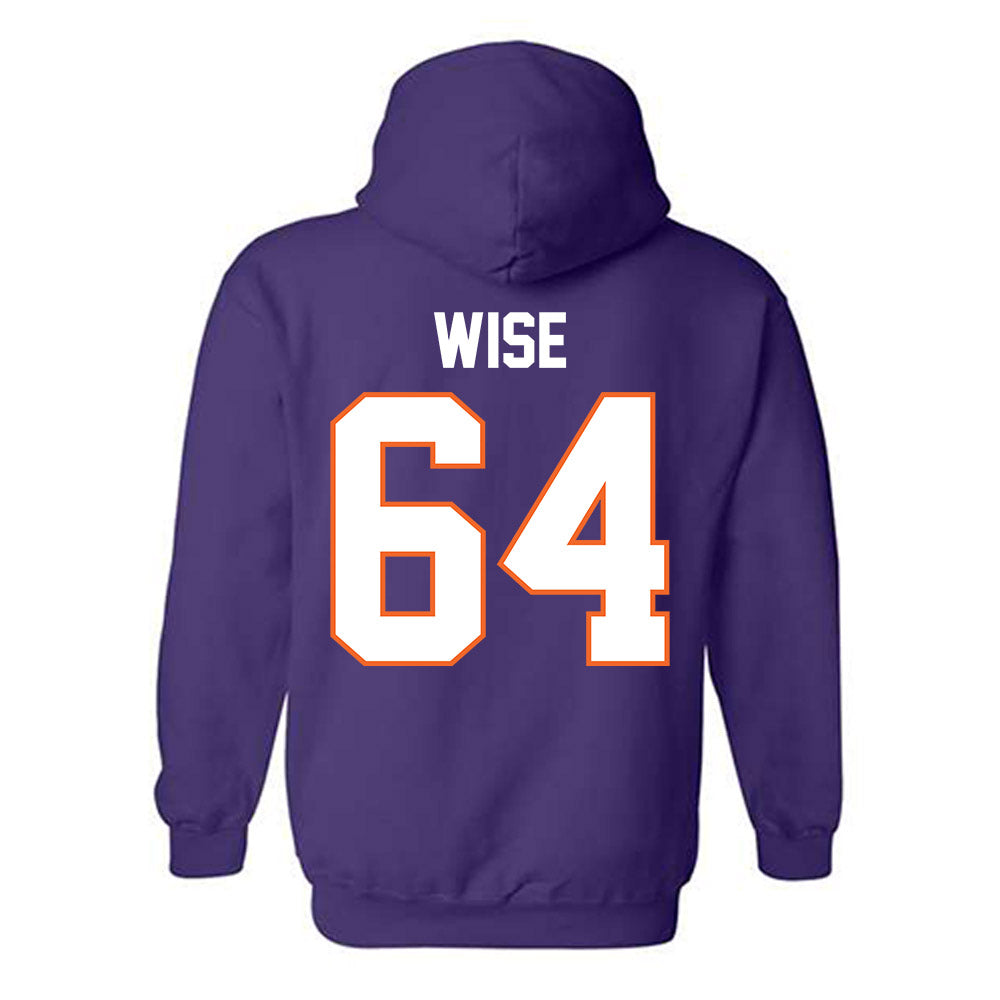 Clemson - NCAA Football : Grant Wise - Classic Shersey Hooded Sweatshirt-1