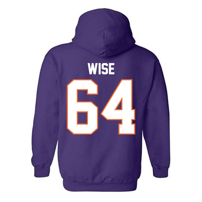 Clemson - NCAA Football : Grant Wise - Classic Shersey Hooded Sweatshirt-1