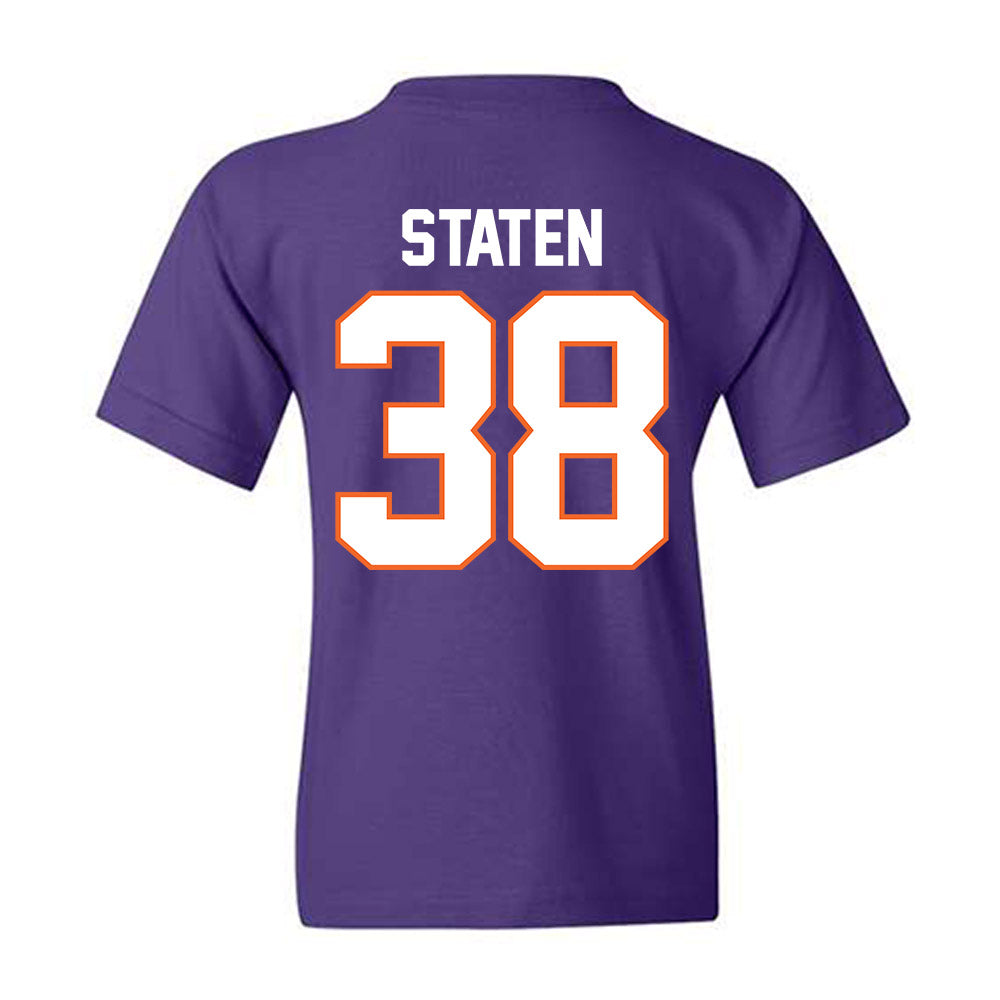 Clemson - NCAA Football : Dominic Staten - Classic Shersey Youth T-Shirt-1
