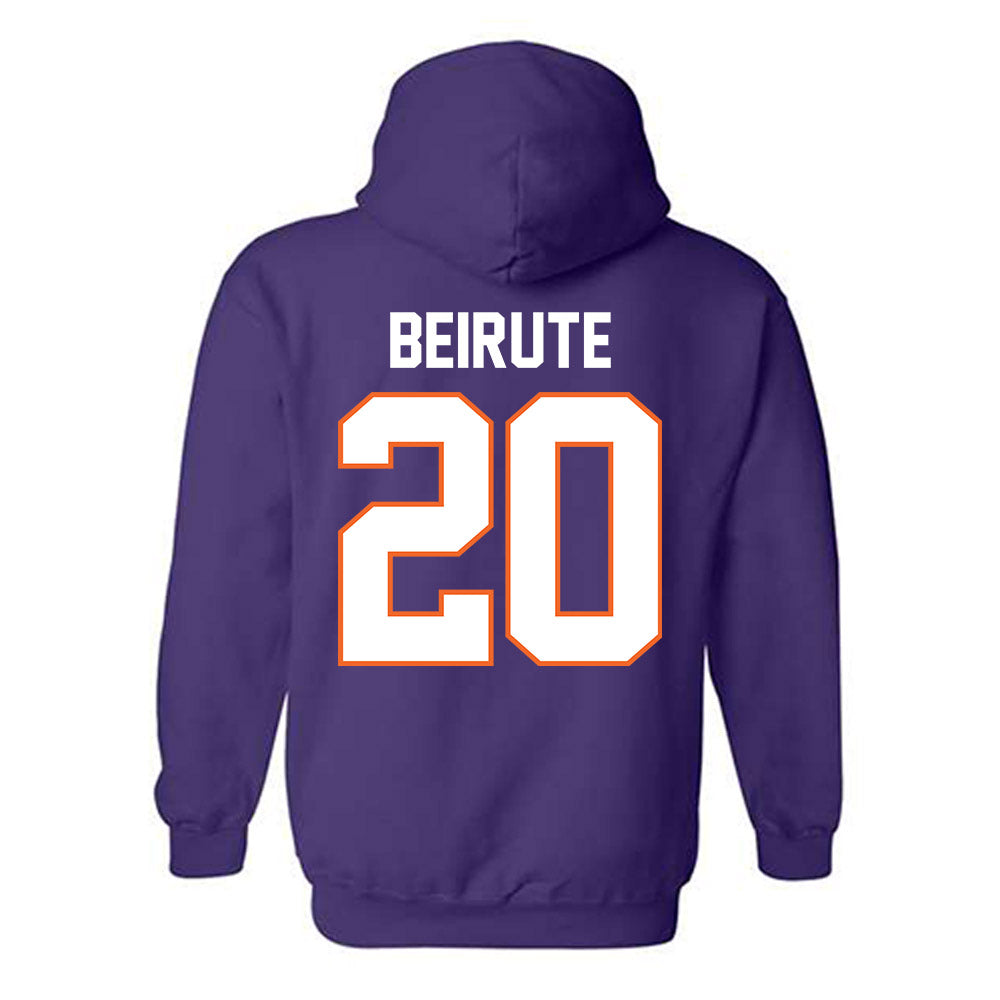 Clemson - NCAA Men's Soccer : Andres Beirute - Classic Shersey Hooded Sweatshirt-1
