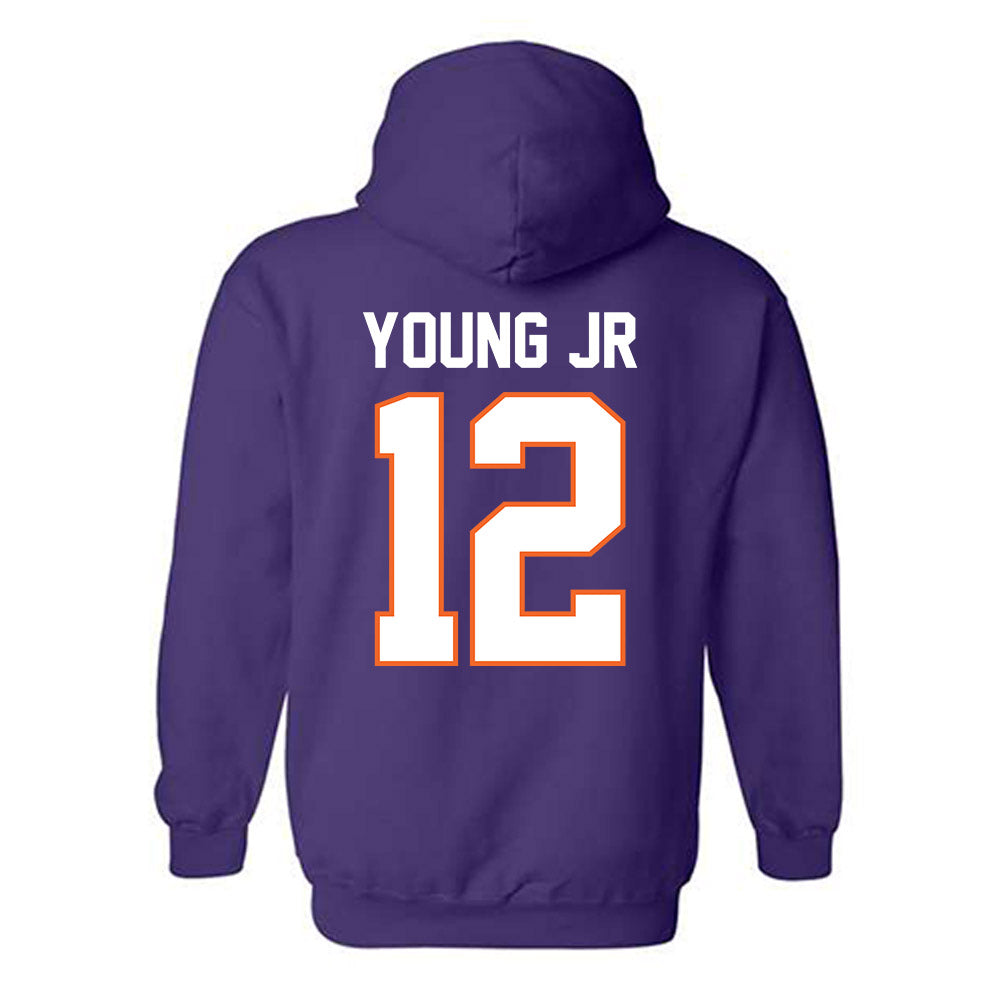 Clemson - NCAA Football : Shavar Young Jr - Classic Shersey Hooded Sweatshirt-1