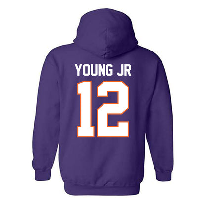 Clemson - NCAA Football : Shavar Young Jr - Classic Shersey Hooded Sweatshirt-1