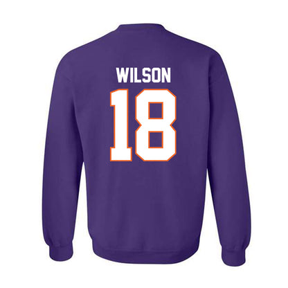 Clemson - NCAA Football : Tayveon Wilson - Classic Shersey Crewneck Sweatshirt-1