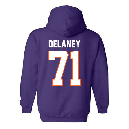 Clemson - NCAA Football : Leo Delaney - Classic Shersey Hooded Sweatshirt-1