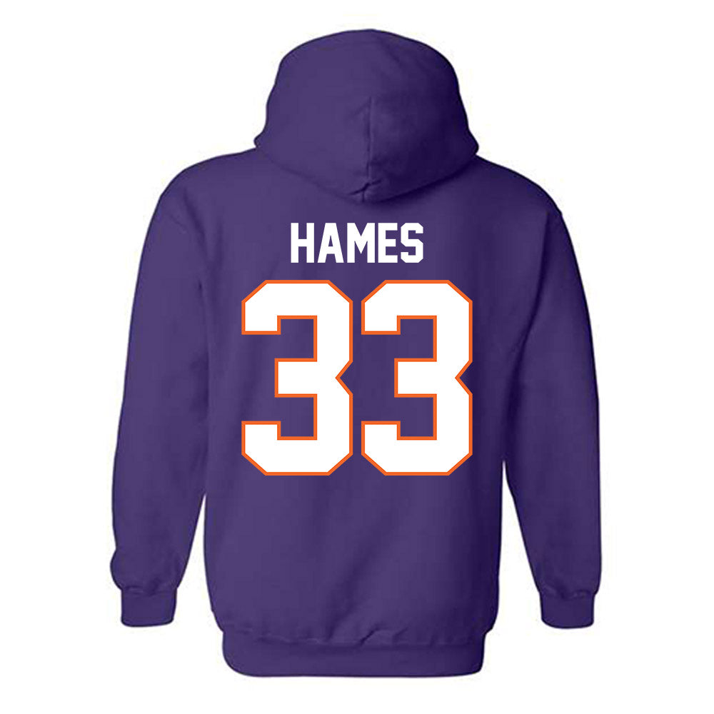 Clemson - NCAA Softball : Lexie Hames - Classic Shersey Hooded Sweatshirt-1
