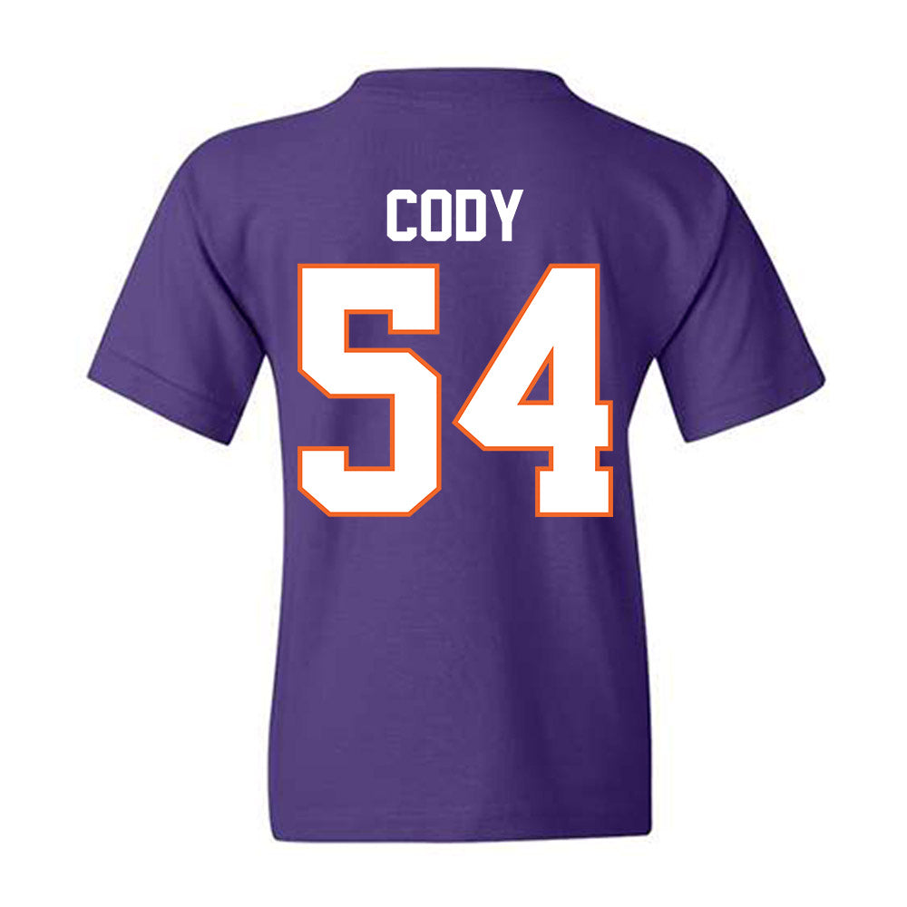Clemson - NCAA Football : Kam Cody - Classic Shersey Youth T-Shirt-1