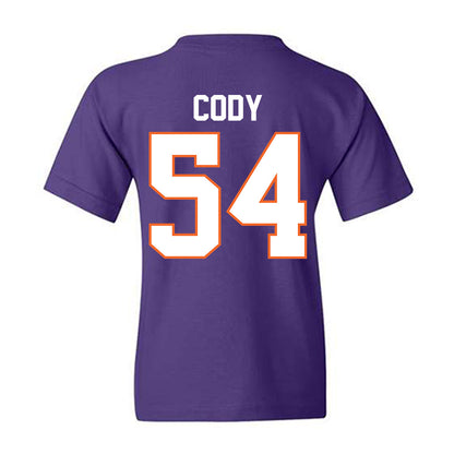 Clemson - NCAA Football : Kam Cody - Classic Shersey Youth T-Shirt-1