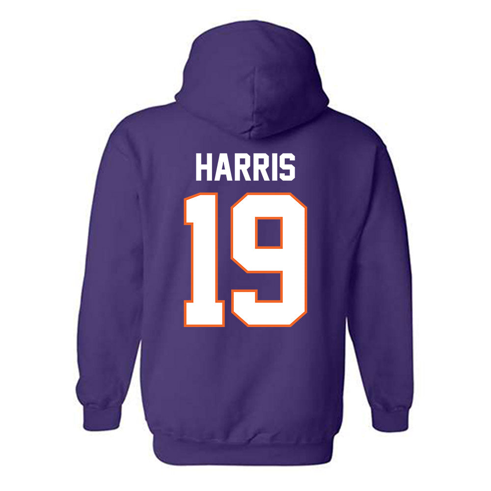 Clemson - NCAA Women's Soccer : Juju Harris - Classic Shersey Hooded Sweatshirt-1