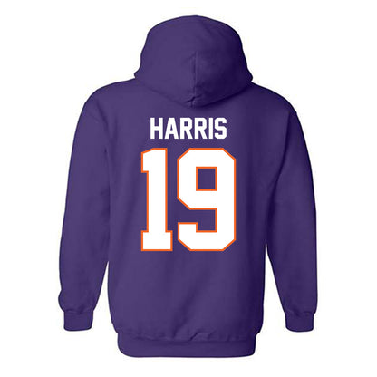 Clemson - NCAA Women's Soccer : Juju Harris - Classic Shersey Hooded Sweatshirt-1