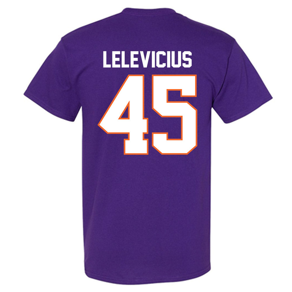 Clemson - NCAA Men's Basketball : Liutauras Lelevicius - Classic Shersey T-Shirt-1