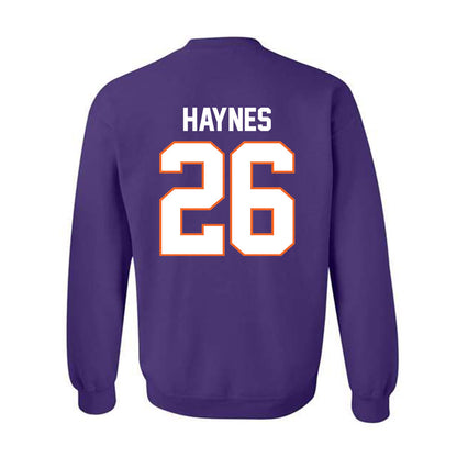 Clemson - NCAA Football : Jay Haynes - Classic Shersey Crewneck Sweatshirt-1