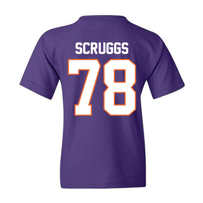 Clemson - NCAA Football : Carter Scruggs - Classic Shersey Youth T-Shirt-1