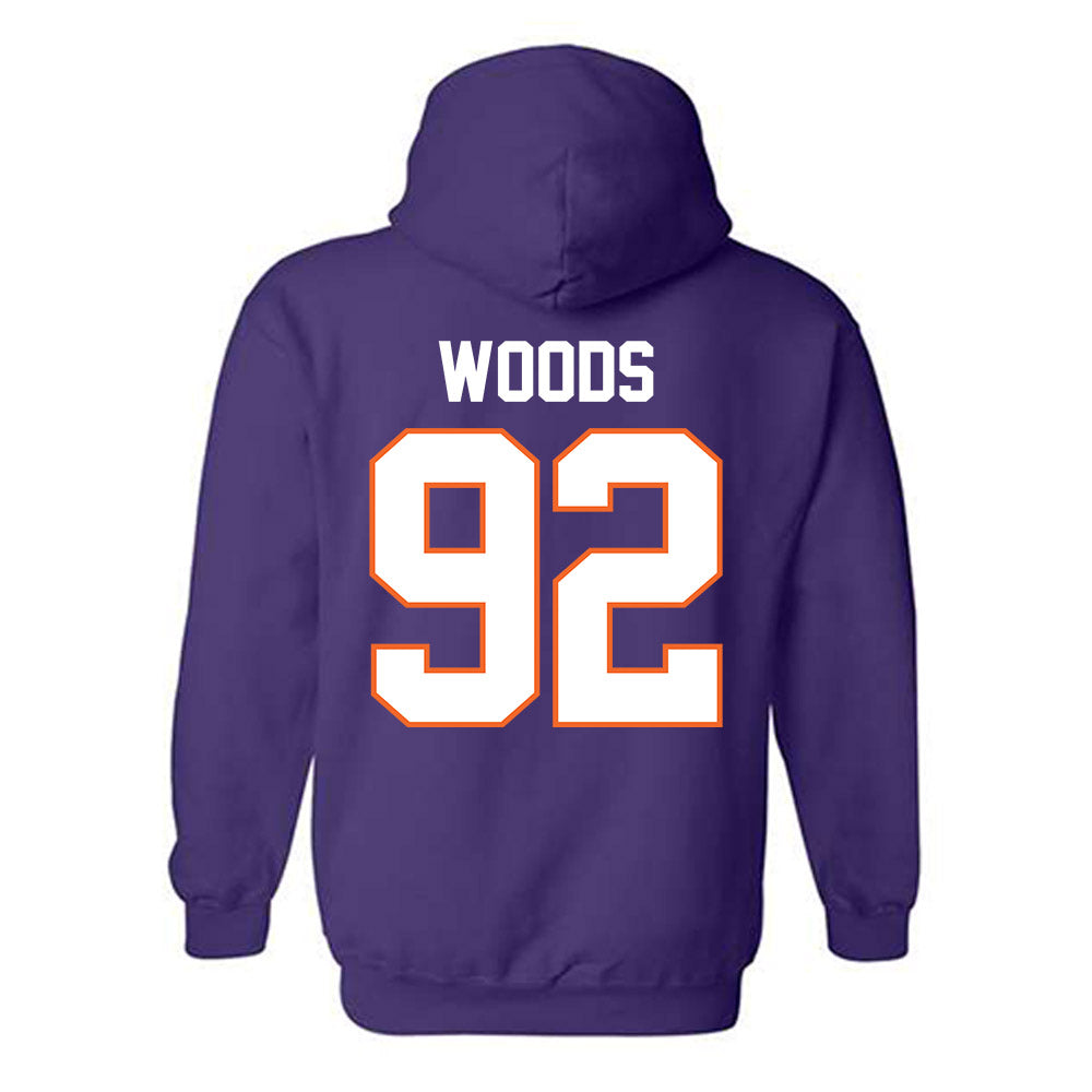 Clemson - NCAA Football : Davarrick Woods - Classic Shersey Hooded Sweatshirt-1