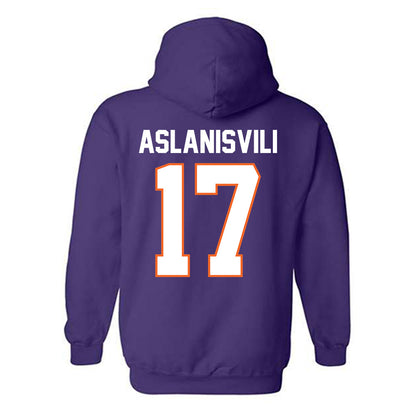 Clemson - NCAA Women's Tennis : Artemis Aslanisvili - Classic Shersey Hooded Sweatshirt-1