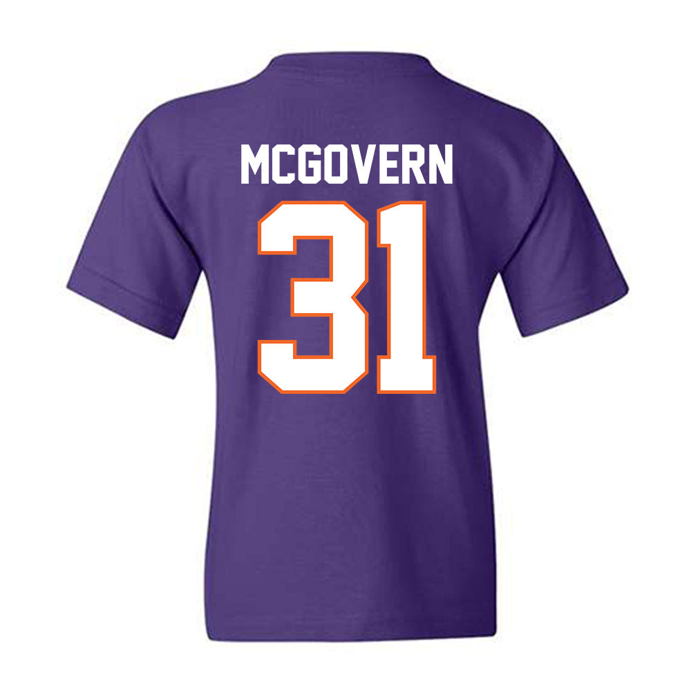 Clemson - NCAA Baseball : Jacob McGovern - Classic Shersey Youth T-Shirt-1