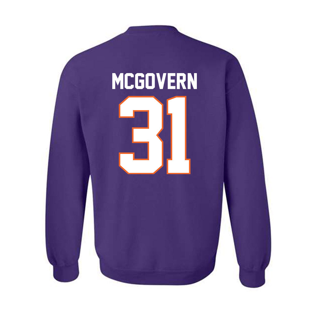 Clemson - NCAA Baseball : Jacob McGovern - Classic Shersey Crewneck Sweatshirt-1
