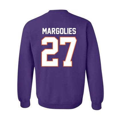 Clemson - NCAA Baseball : Dan Margolies - Classic Shersey Crewneck Sweatshirt-1
