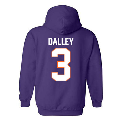 Clemson - NCAA Baseball : Ty Dalley - Classic Shersey Hooded Sweatshirt-1