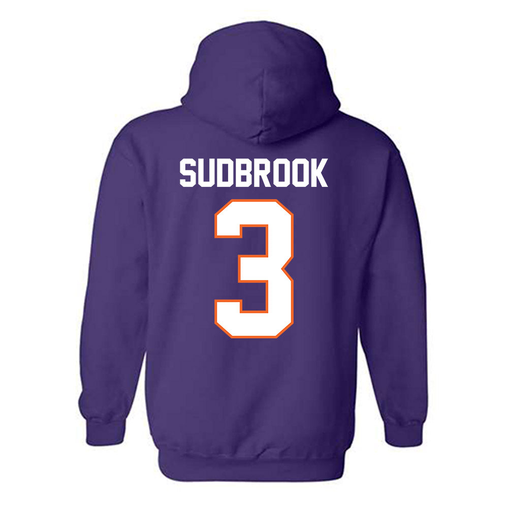 Clemson - NCAA Baseball : Troy Sudbrook - Classic Shersey Hooded Sweatshirt-1