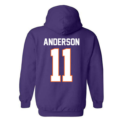 Clemson - NCAA Football : Polo Anderson - Classic Shersey Hooded Sweatshirt-1