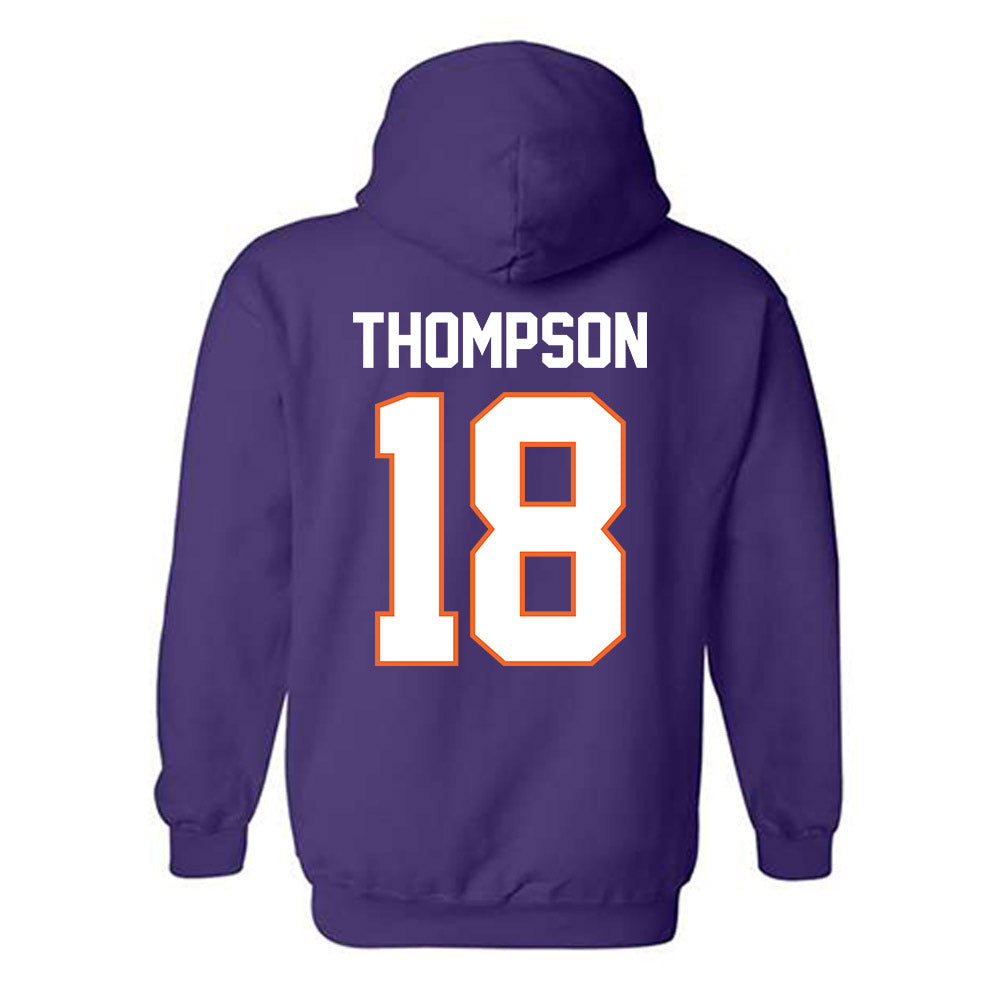 Clemson - NCAA Women's Soccer : Reagan Thompson - Classic Shersey Hooded Sweatshirt-1