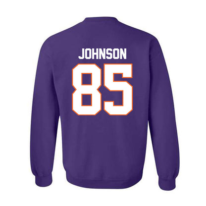 Clemson - NCAA Football : Charlie Johnson - Classic Shersey Crewneck Sweatshirt-1