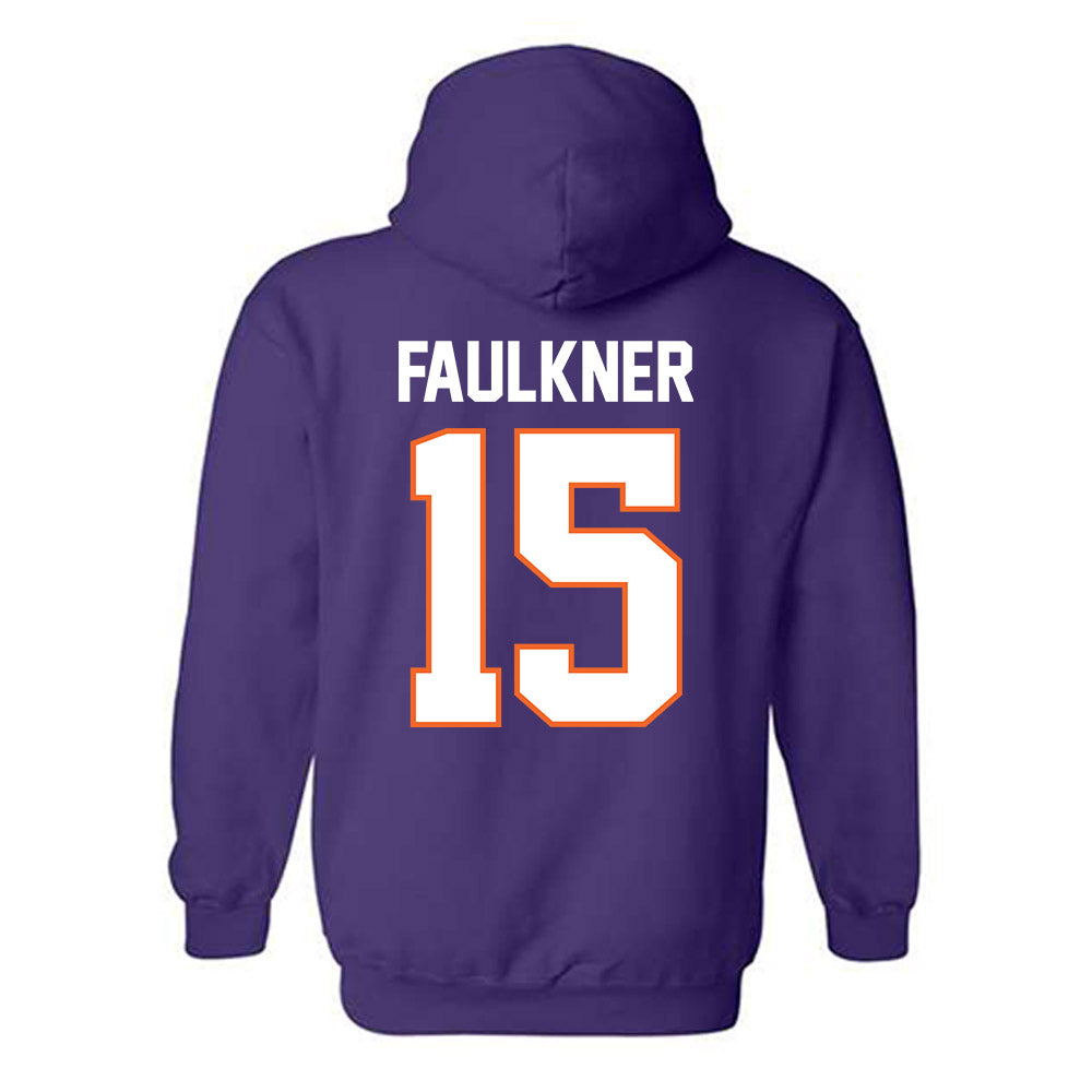 Clemson - NCAA Men's Basketball : Dylan Faulkner - Classic Shersey Hooded Sweatshirt-1