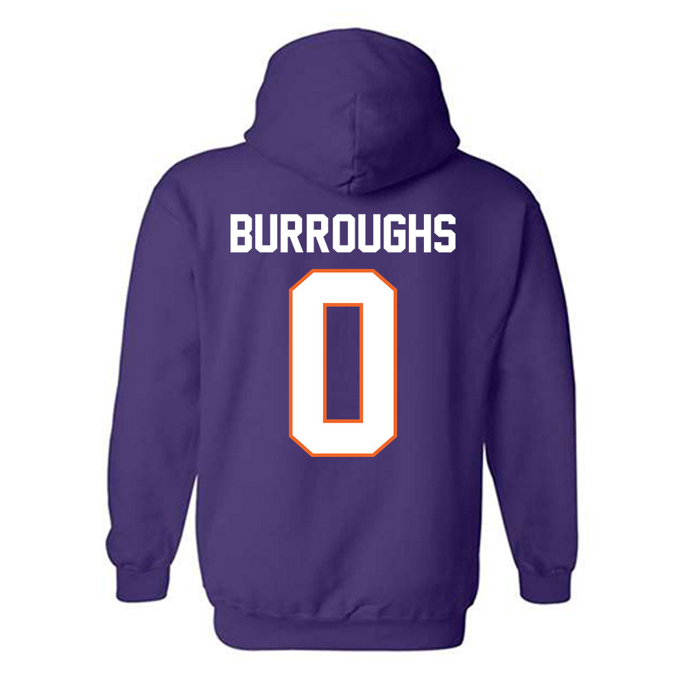 Clemson - NCAA Football : Naeem Burroughs - Classic Shersey Hooded Sweatshirt-1