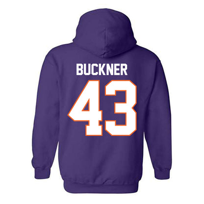 Clemson - NCAA Football : JR Buckner - Classic Shersey Hooded Sweatshirt-1