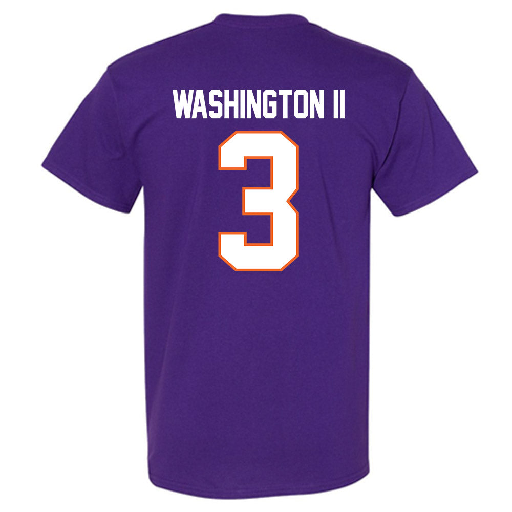 Clemson - NCAA Football : Elliot Washington II - Classic Shersey T-Shirt-1