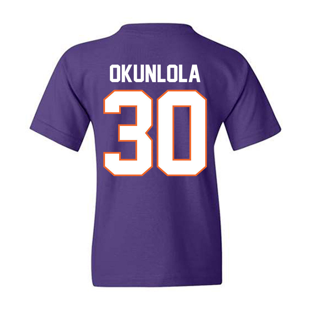Clemson - NCAA Men's Soccer : Remi Okunlola - Classic Shersey Youth T-Shirt-1