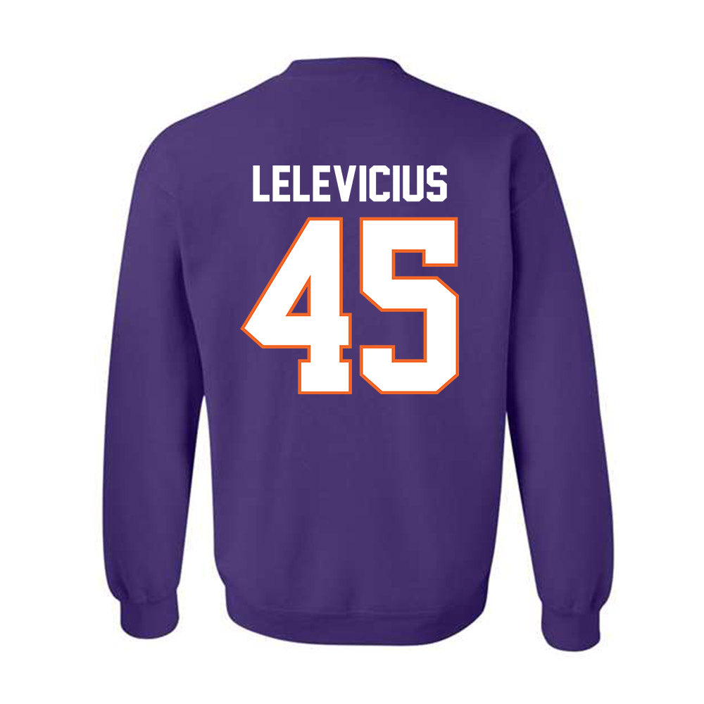Clemson - NCAA Men's Basketball : Liutauras Lelevicius - Classic Shersey Crewneck Sweatshirt-1