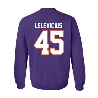Clemson - NCAA Men's Basketball : Liutauras Lelevicius - Classic Shersey Crewneck Sweatshirt-1