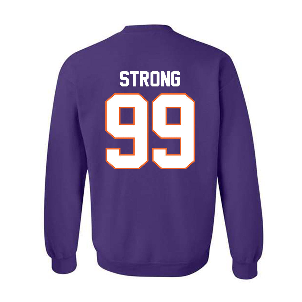 Clemson - NCAA Football : Markus Strong - Classic Shersey Crewneck Sweatshirt-1