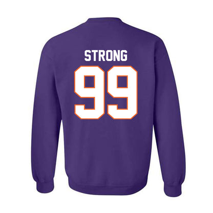 Clemson - NCAA Football : Markus Strong - Classic Shersey Crewneck Sweatshirt-1