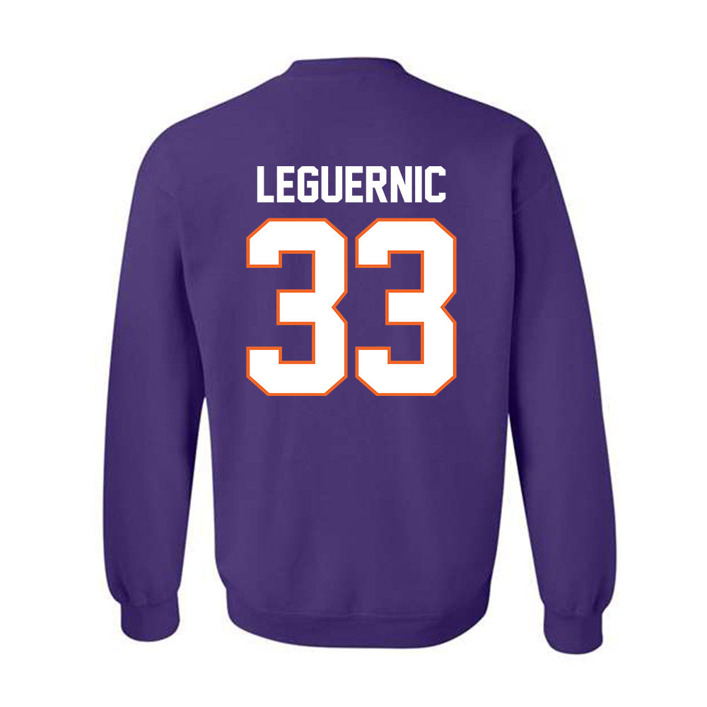 Clemson - NCAA Baseball : Justin LeGuernic - Classic Shersey Crewneck Sweatshirt-1
