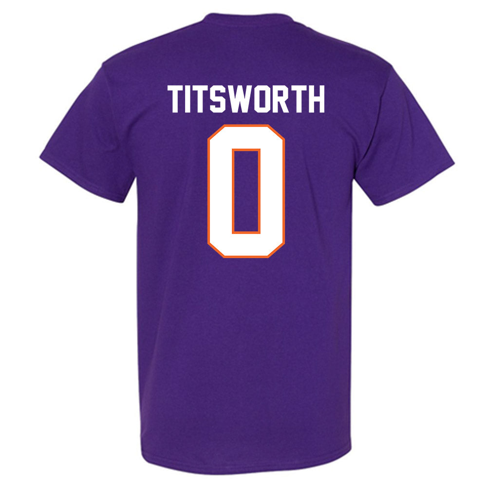 Clemson - NCAA Baseball : Drew Titsworth - Classic Shersey T-Shirt-1