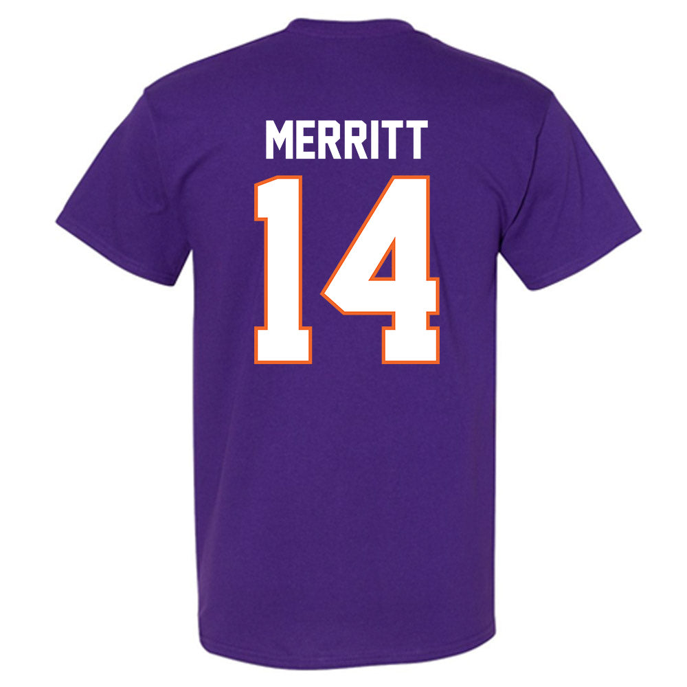 Clemson - NCAA Football : London Merritt - Classic Shersey T-Shirt-1